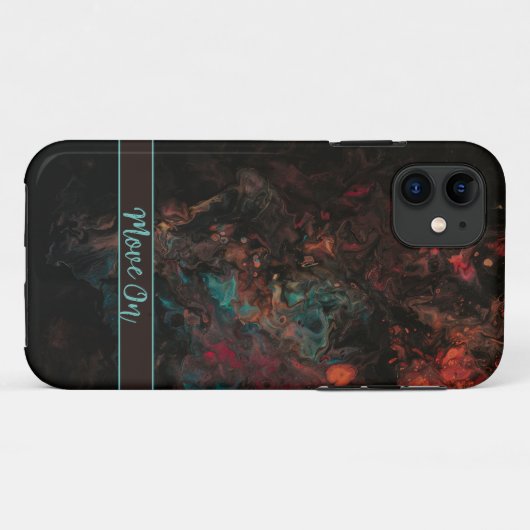 Rot-braun-abstrakt-IPhone-Fall Case-Mate iPhone Hülle (Rückseite (Horizontal))