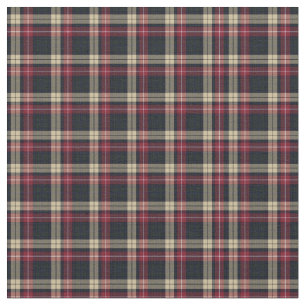Rot, braun Kariert, Schwarzer Tartan; Muster Stoff