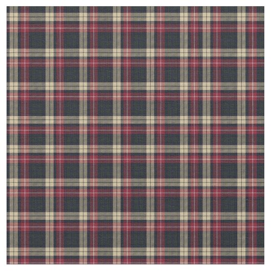 Rot, braun Kariert, Schwarzer Tartan; Muster Stoff (Nahaufnahme)