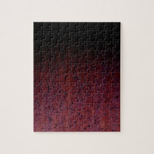 Rot Braun Schwarz Ombre Rost Metallpatina Puzzle