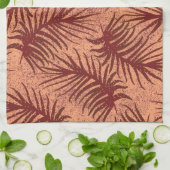 Rot-braune Blätter auf einem Hintergrund mit Motte Geschirrtuch (Gefaltet)