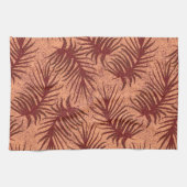 Rot-braune Blätter auf einem Hintergrund mit Motte Geschirrtuch (Horizontal)