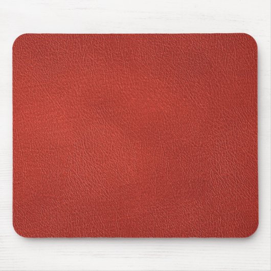 Rot-braune Imitate Leder Look Template Elegant Mousepad (Vorne)