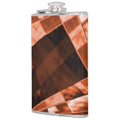 Rot-braunes, schmales Quadrat und Rechtecke Flachmann (Links)