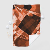 Rot-braunes, schmales Quadrat und Rechtecke Golfhandtuch (Insitu)