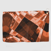 Rot-braunes, schmales Quadrat und Rechtecke Golfhandtuch (Horizontal)