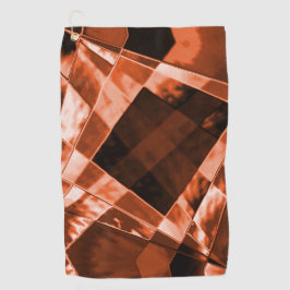 Rot-braunes, schmales Quadrat und Rechtecke Golfhandtuch