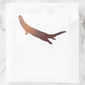 Rot-Brown River Otter Gradient Sticker (Tasche)