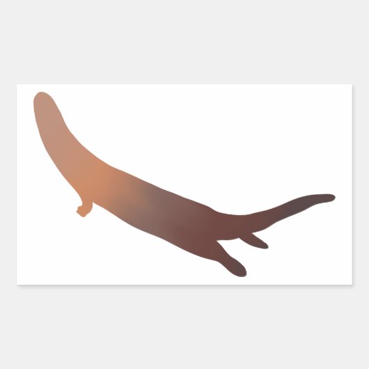 Rot-Brown River Otter Gradient Sticker (Vorderseite)