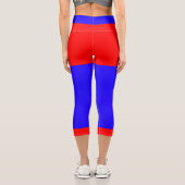 Rot Capri Leggings (Rückseite)