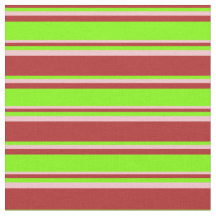 Rot-, Chartreuse- und rosa-Muster Stoff