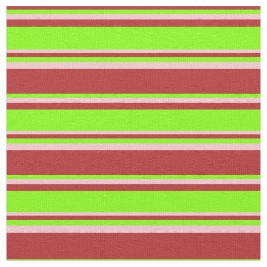 Rot-, Chartreuse- und rosa-Muster Stoff (Nahaufnahme)