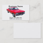 Rot Chevy 1966 Chevelle SS 396 Visitenkarte (Vorne/Hinten)