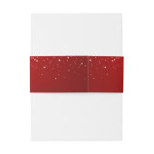 Rot-Chinesische Hochzeit Schneeflocke doppeltes Gl Einladungsbanderole (Rückseitenbeispiel)