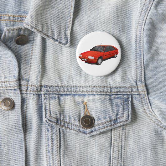 Rot Citroëns BX Button (Beispiel)