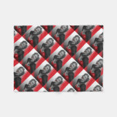 Rot CONJO2 punktiert Marilyn ZAZZ Fleecedecke (Vorderseite (Horizontal))