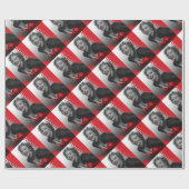 Rot CONJO2 punktiert Marilyn ZAZZ Geschenkpapier (Flach)