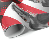 Rot CONJO2 punktiert Marilyn ZAZZ Geschenkpapier (Rolleneckpunkt)