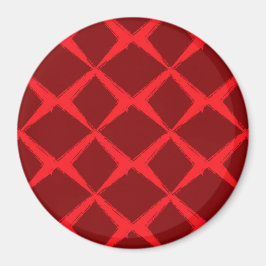 Rot, cool, trendy, urban, x-form Pinselstriche Magnet