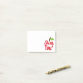 Rot danken Ihnen Apple-Anerkennung Post-it Klebezettel (Auf Schreibtisch)