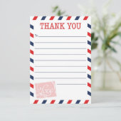 Rot danken Ihnen, Postdienst-Sammlung zu kardieren Dankeskarte (Stehend Vorderseite)