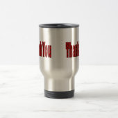 Rot danken Ihnen Reisebecher (Mittel)