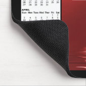 Rot, das den Kalender Mousepad des Kreuz-2011 (Ecke)