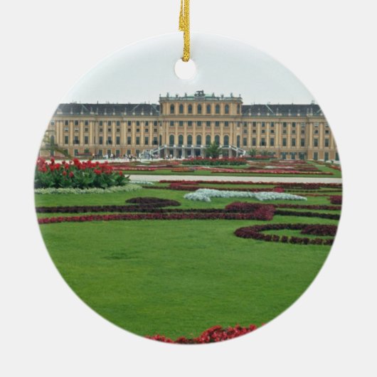 Rot das Shonbrunn Schloss der Habsburger, Wien, Keramik Ornament (Hinten)