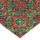 Rot-Dekorative Weihnachtstablette Tischdecke (Schrägansicht)