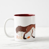 Rot der Fox Zweifarbige Tasse (Links)
