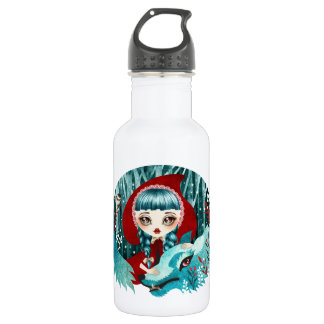 Rot der Holz-Wasser-Flasche Edelstahlflasche