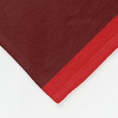 Rot der Rotwild-Hirsch-Silhouette | Burgunder Fleecedecke (Ecke)