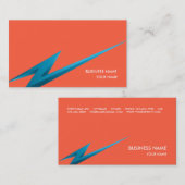 ROT DER VISITENKARTE-LIGHTNING3 VISITENKARTE (Vorne/Hinten)