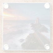 Rot des Vergnügens Glasuntersetzer (Rückseite)