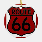 Rot des Weges 66 FERTIGEN ES besonders an! Keramikornament (Vorne)