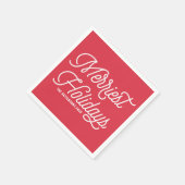 Rot die schönsten Tage der Moderne Weihnachten Serviette (Ecke)