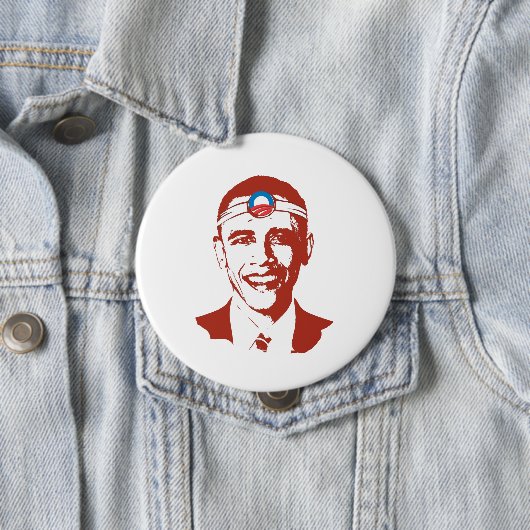 Rot Dr. Obama Button (Beispiel)