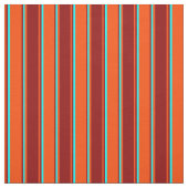 Rot-, Dunkelrot- und Aqua-Lined-Muster Stoff (Muster)