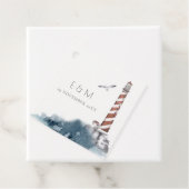 ROT DUSKY BLAUE LIGHTHOUSE MEA MONOGRAM WEDD  GESCHENKANHÄNGER (Beispiel)