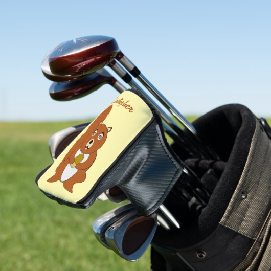 Rot Eichhörnchen Design Golf Headcover (In Situ)