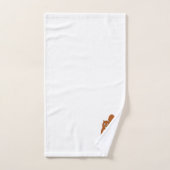 Rot Eichhörnchen Design Monogramm Badhandtuch Set (Handtuch)