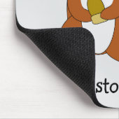 Rot Eichhörnchen Design Mousepad (Ecke)