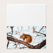 Rot Eichhörnchen Karte (Außenseite Aufgefaltet)