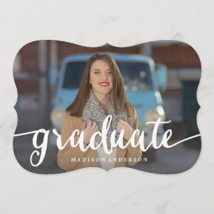 Rot Einladung des Abschlusses