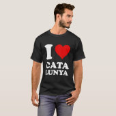 Rot Er Ich liebe Katalonien T-Shirt (Vorne ganz)