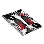 Rot erreicht Stilettschuh-Heelsspritzen u. Notizblock (Rechte Seite)