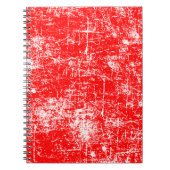 Rot erschüttert notizblock (Vorderseite)