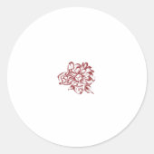 Rot Farbe dekorative Sticker (Vorderseite)
