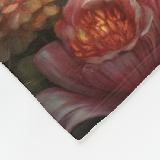 Rot Fleecedecke (Ecke)