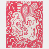 Rot Fleecedecke (Vorderseite)